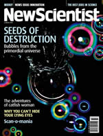 Cover of latest issue of New Scientist magazine