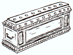 Drawing of a cassone