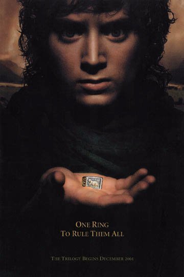 The Lord of the Rings teaser poster, with Frodo's outstretched palm holding an MIT Brass Rat instead of the One Ring