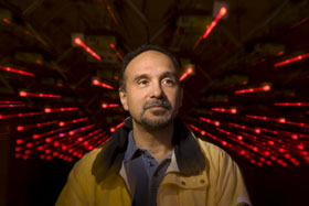 Portrait of Christopher Rose at the Green Bank observatory